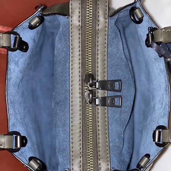 Coach Rogue 25 Olive Green with Jeweled Studs - Picture 12 of 13